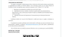 Emissão de Certificado